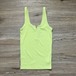 ⭐️ 3 for $15 Aerie Neon Green Ribbed Tank Top